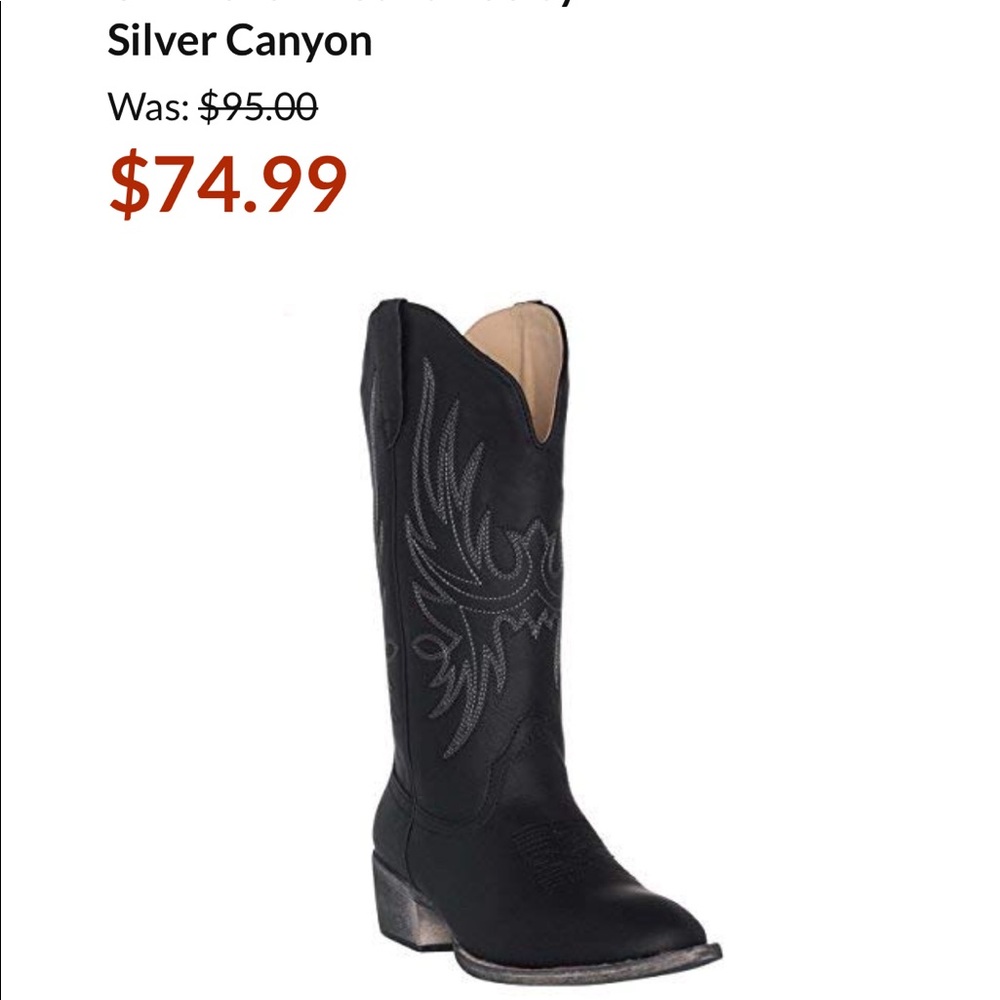 New Silver Canion Boots size 7,5